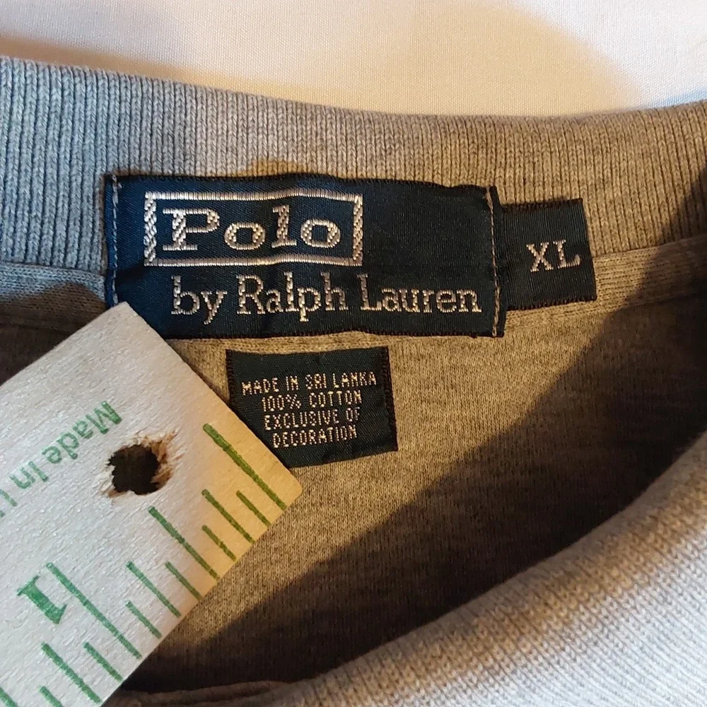 Polo Ralph Lauren Men's XL Soft Cotton Gray Short Sleeve‎ Polo